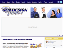 Tablet Screenshot of gemdesignjewelers.net